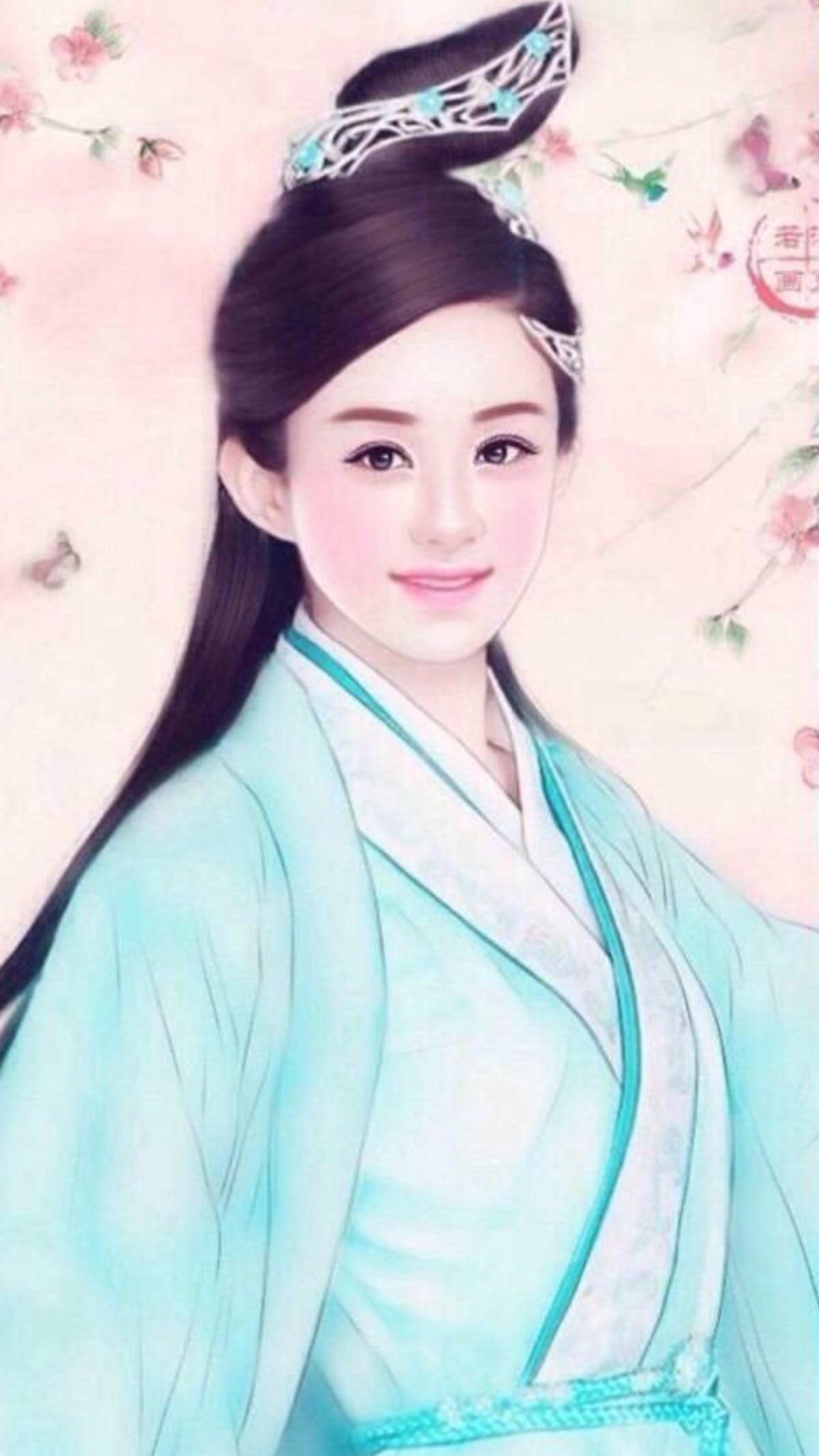 赵丽颖转手绘