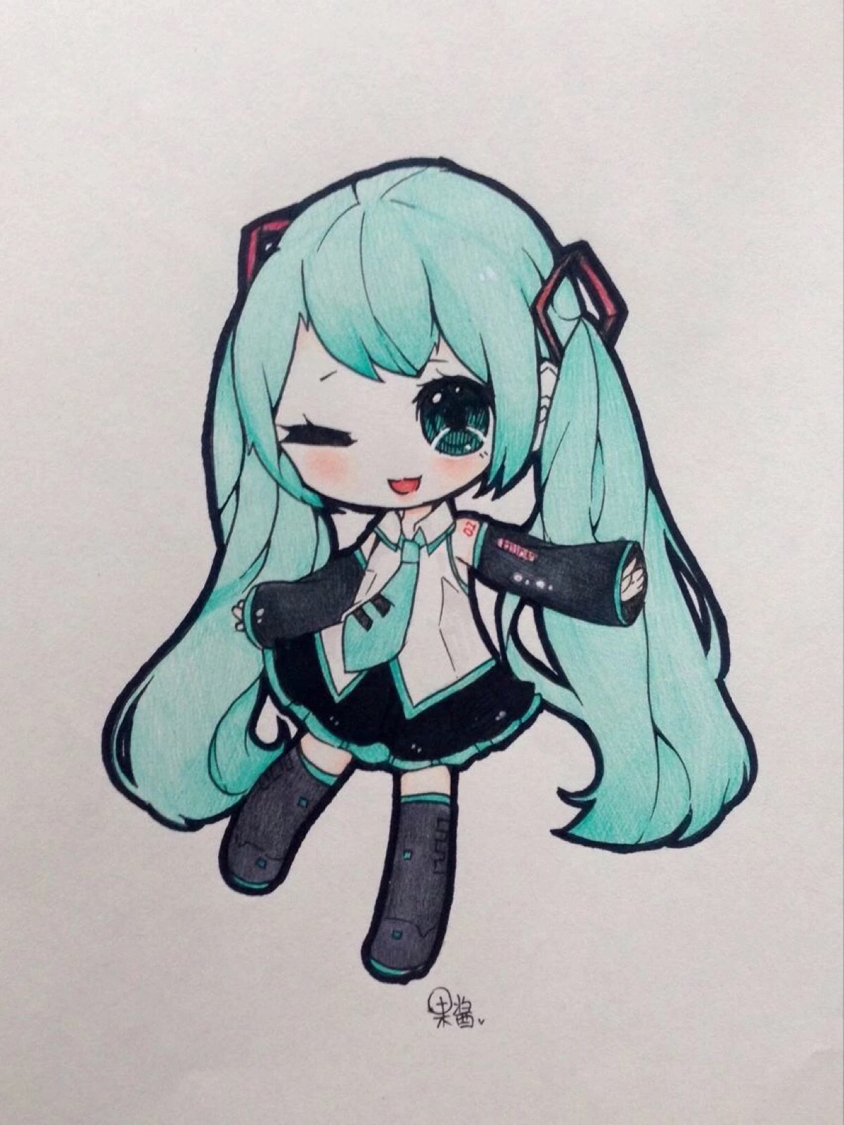 初音q版彩铅