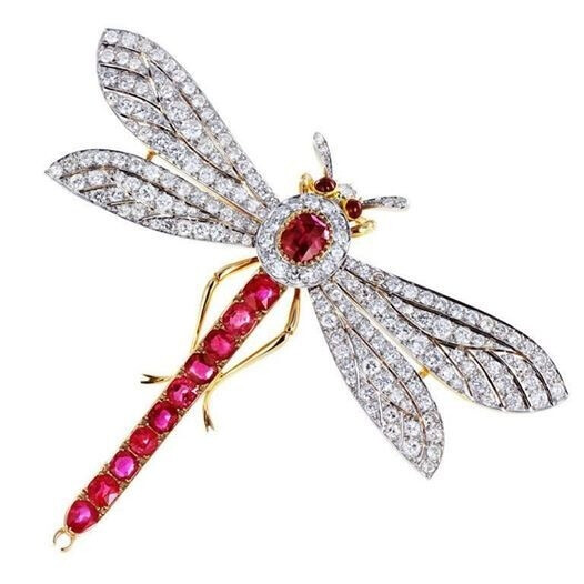 蜻蜓是西方珠宝中非常常用的一个主题