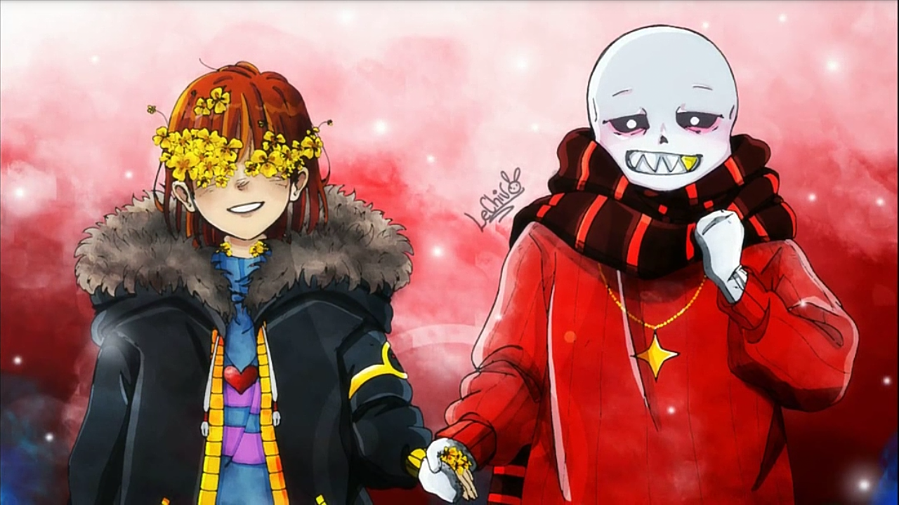undertaleau——flowerfell(sans&frisk)