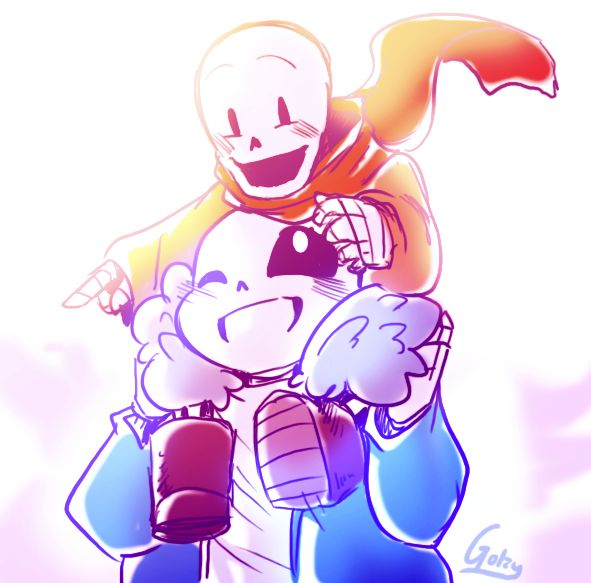 undertale骨兄弟开车图片