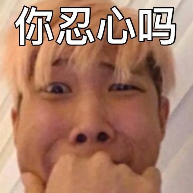 防弹少年团bts 金南俊rap monster 表情包