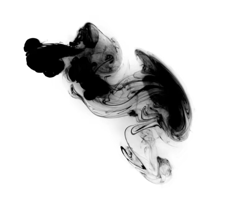 泼墨/水彩墨迹/免扣/透明底板/作图素材/picsart/pixlr/笔刷/古风/黑