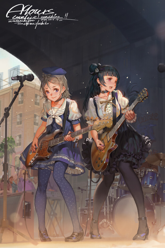 sunshine! 渡边曜 津岛善子 绘师:ra 本作品pixiv id=59379332