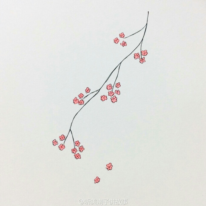 简笔画@听美南子讲故事