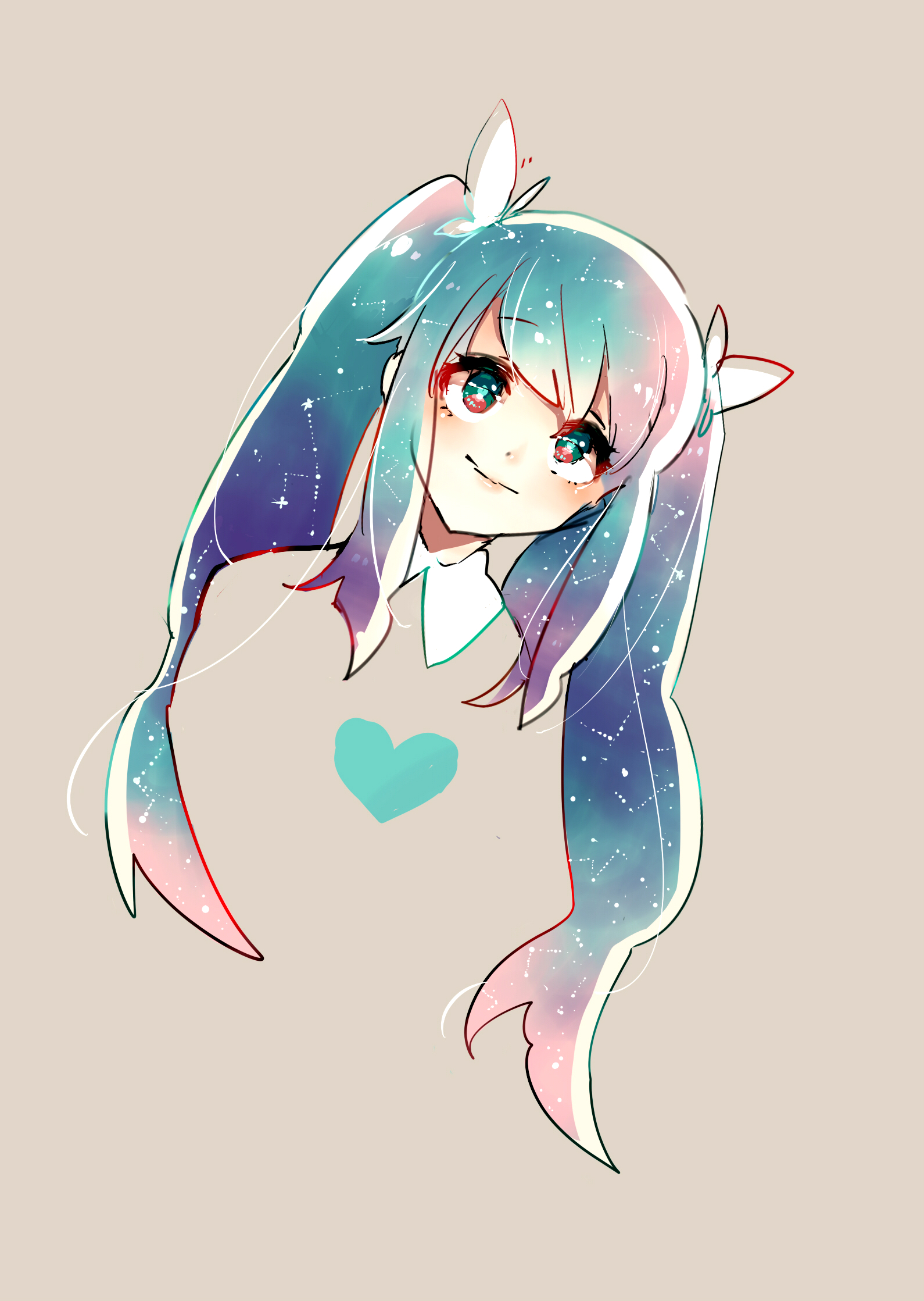 初音q版星空图片