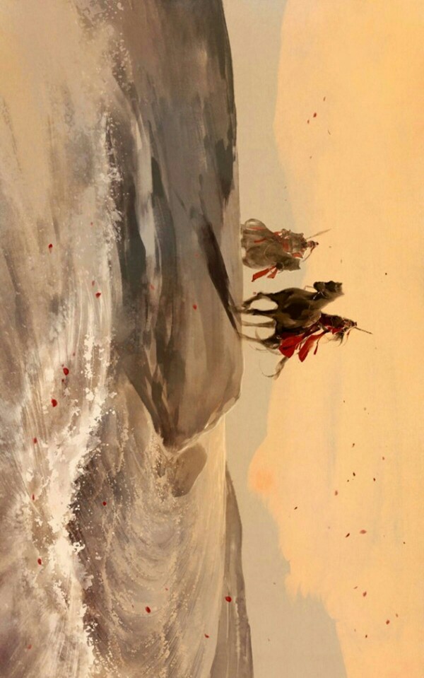 古风,意境,插画,手绘