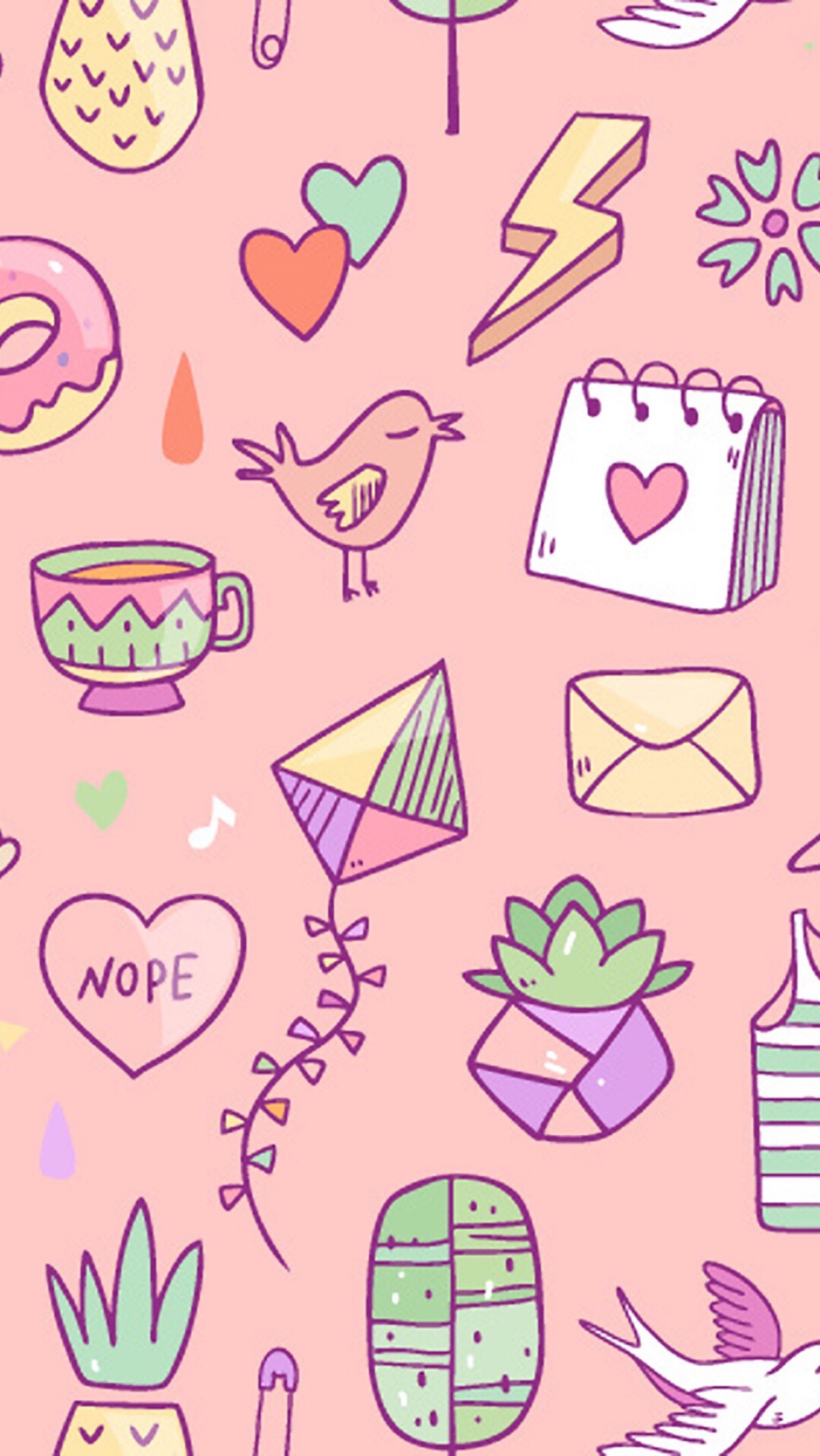 清新文字控q图版本简约时尚布艺原创卡通漫画手绘插画动漫可爱经典