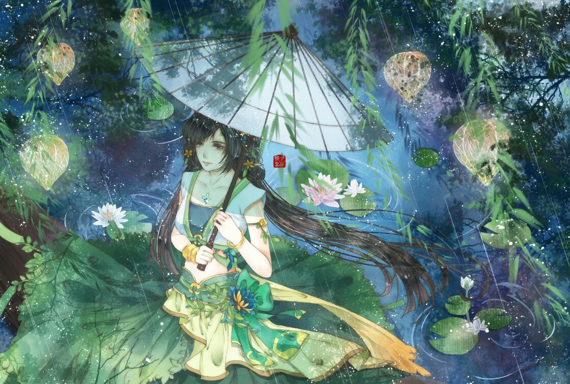 p站画师 月半狼