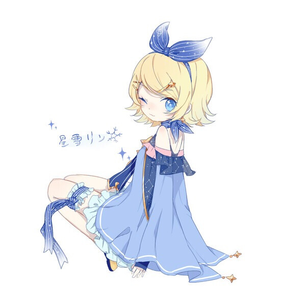 动漫 插画 梦幻 可爱 头像 壁纸 二次元 少女 镜音铃 v家