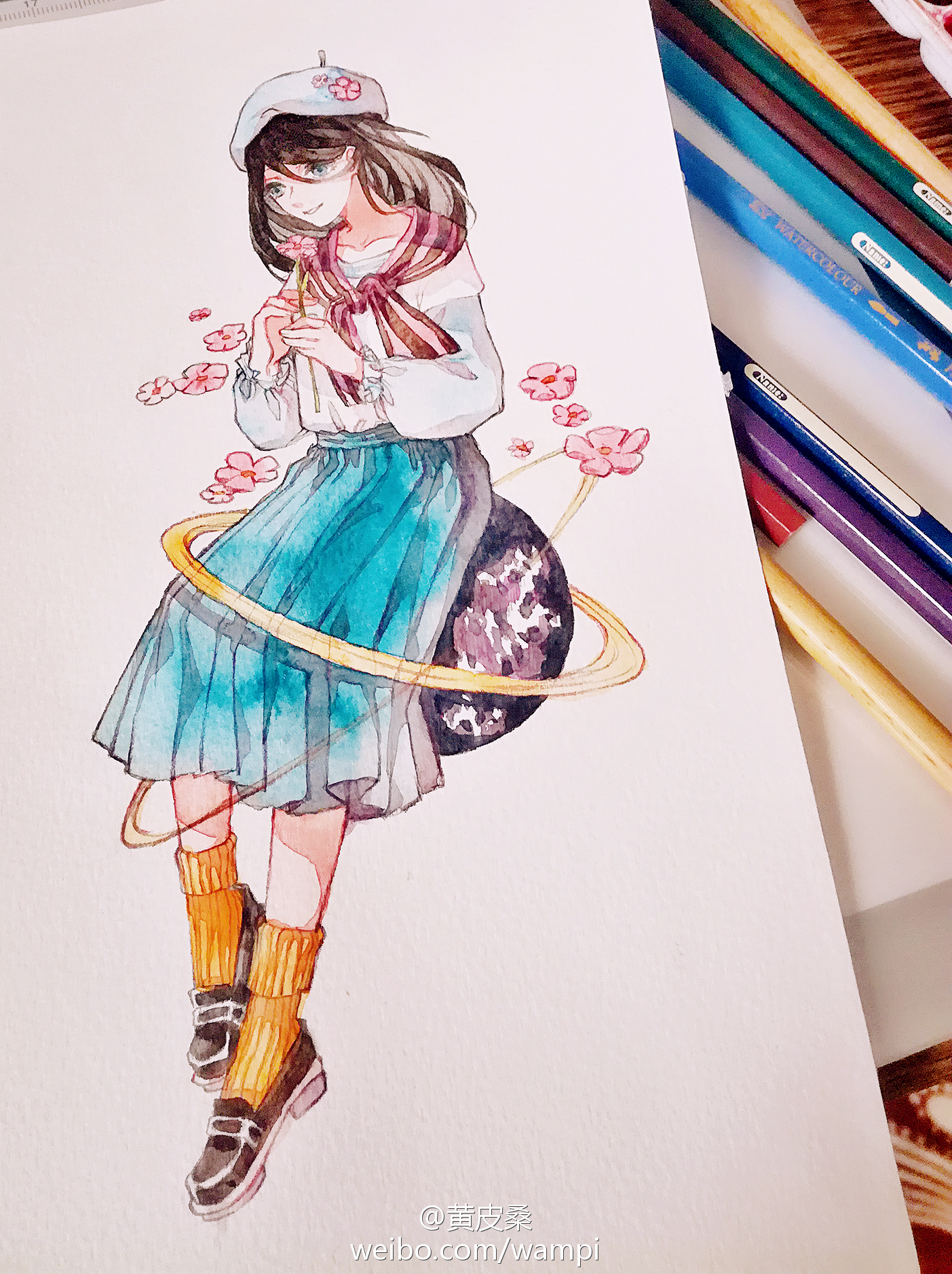 画师:黄皮桑水彩【已授权】