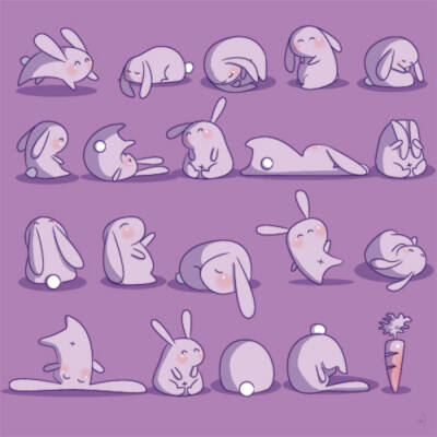 手帐兔子表情