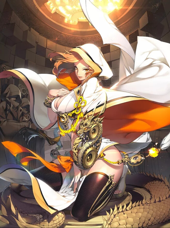 韩国画师shihyun的作品,虽然有些人物设计有点儿恶俗,但光影处理的