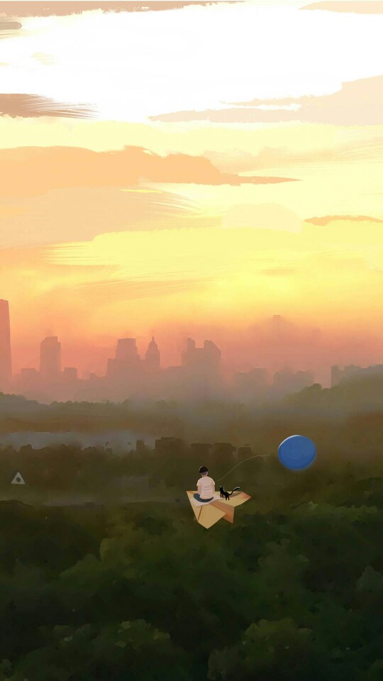 只愿与你飞向远方,却发现自己追求的,竟是内心的淡定与从容