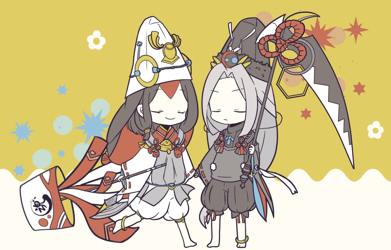 [阴阳师黑白童子]阴阳师黑白童子及判官建模更新前后对比 平安京整形
