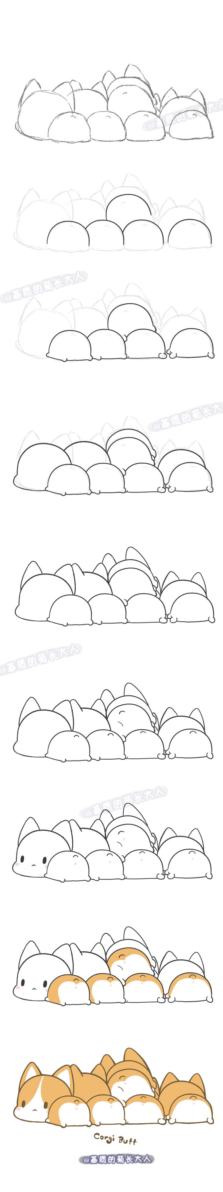 萌宠 手绘 教程 可爱 手帐