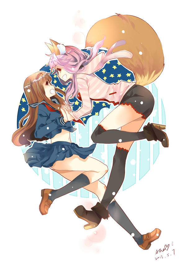 fate extra ccc,扎比子,玉藻前,狐女主,百合,p站id35543120