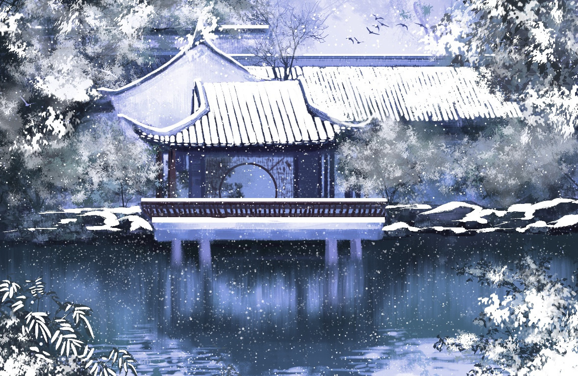 古风水彩素材 〕作者" 鱼俞木