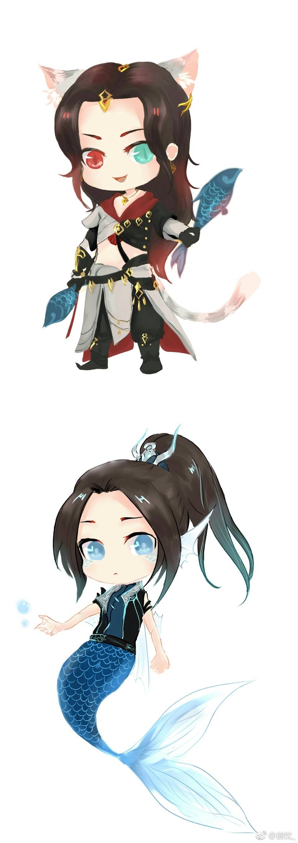剑网三漫画插画# 明唐q版