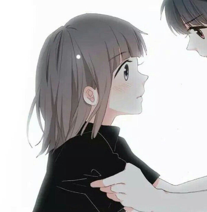 动漫情侣女头像 二次元 小清新 简洁