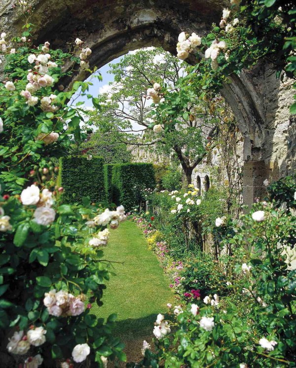 小径或花坛多以曲线型态呈现,自然而不刻意,是英式花园最主要的特色