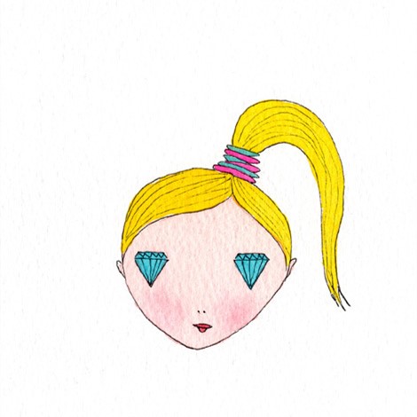 自配系列欧美风格插画女头像