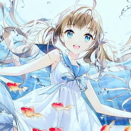 二次元女头双马尾