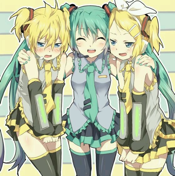 vocaloid『miku公式服』初音miku 镜音rin 镜音len len女装