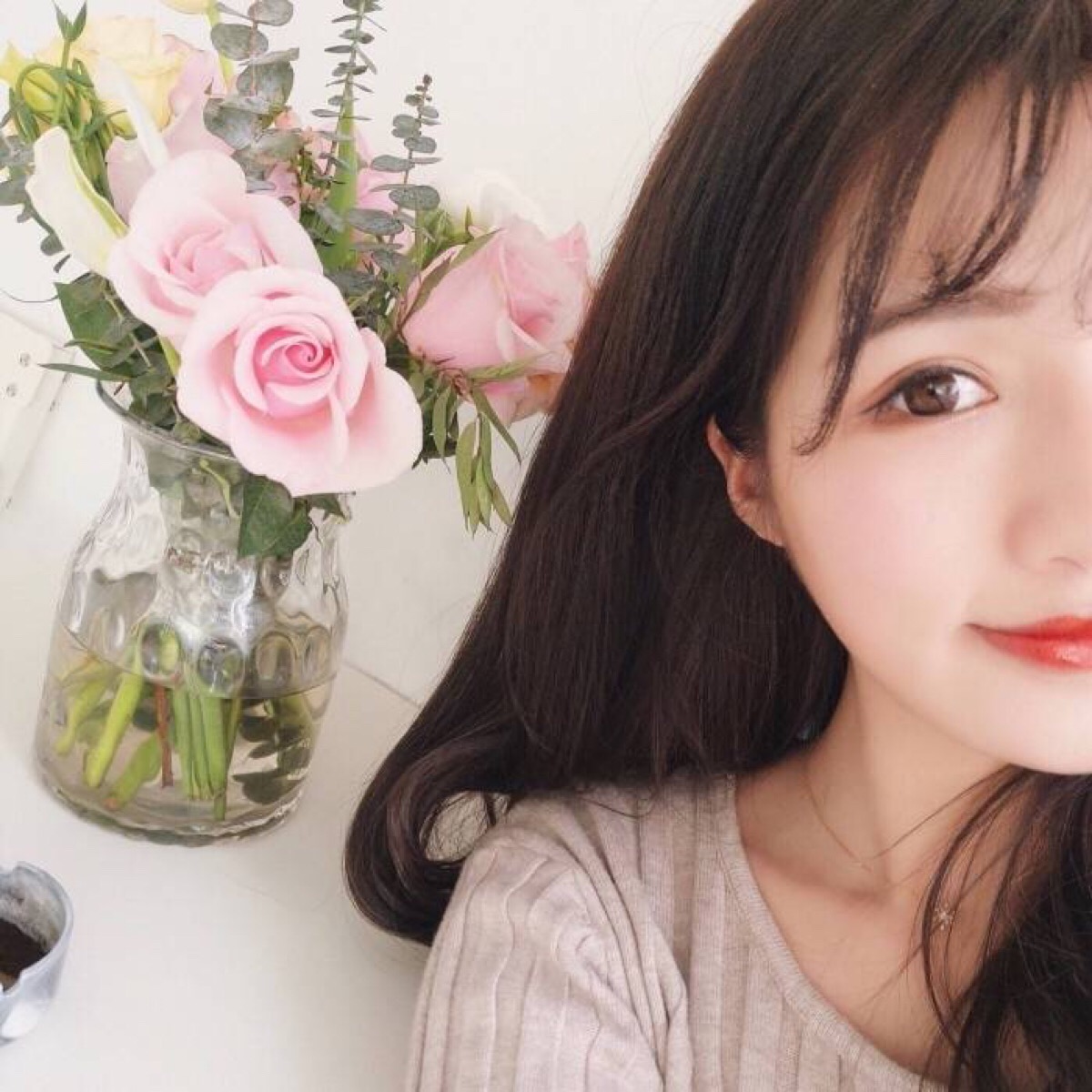 花的女孩儿,海边坐,原谅我捧花出席只为错过你【女头唯美带花】by沐晴