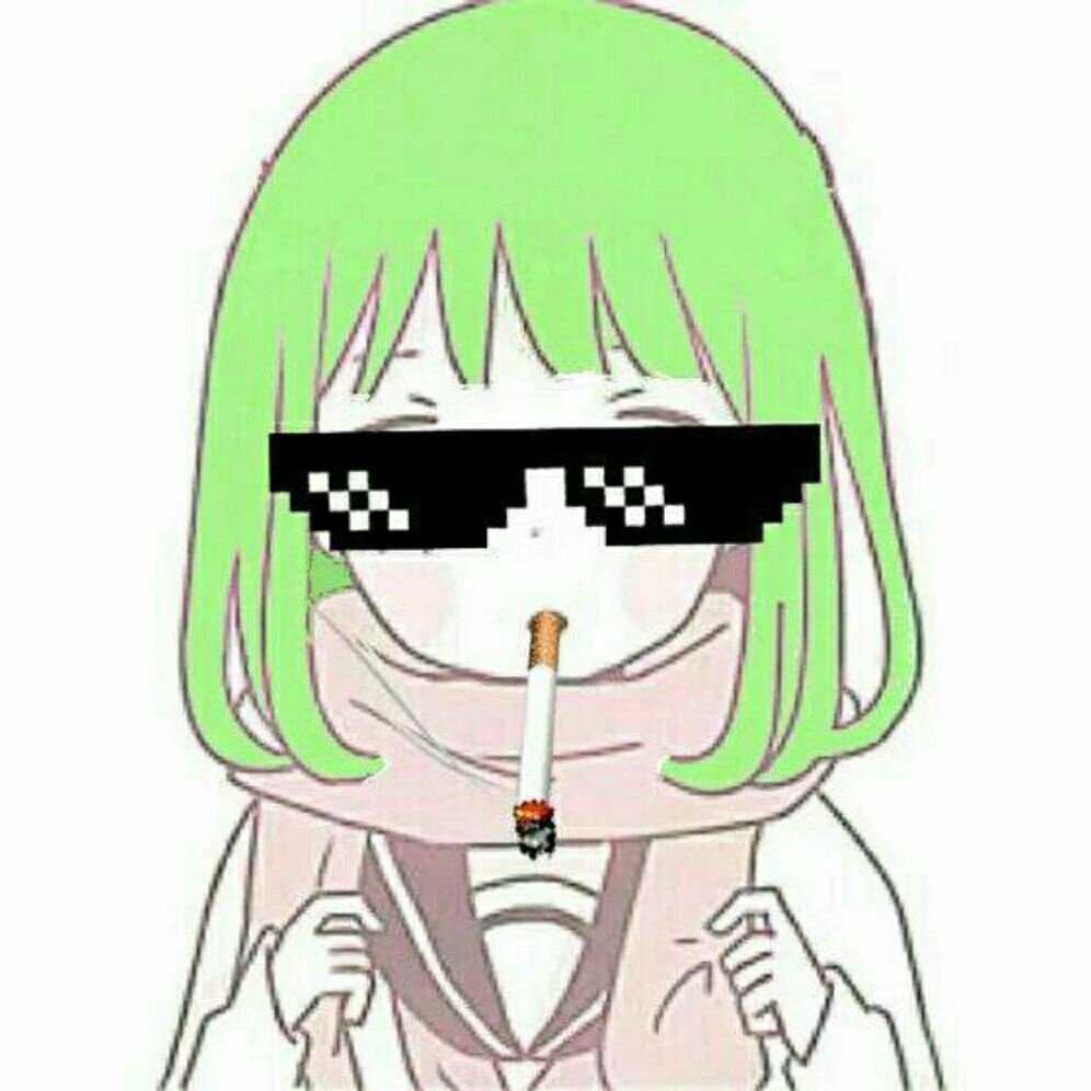 绿头发头像