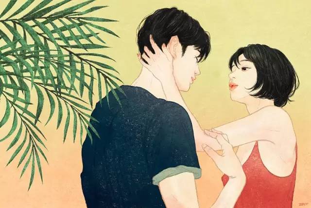 表现男女亲密关系的插画有很多,不过名为zipcy(梁世恩)的韩国首尔画家