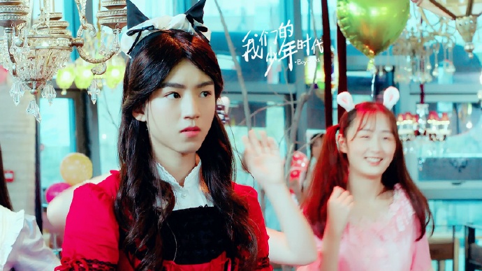 tfboys《我们的少年时代》女装图片,三小只换成女装了,惊不惊喜,意不