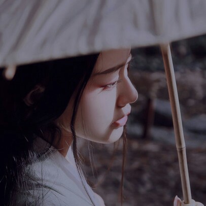 自截,头像,古风,古风真人头像,古风头像,女头,汉服,唯美,森系,意境,小