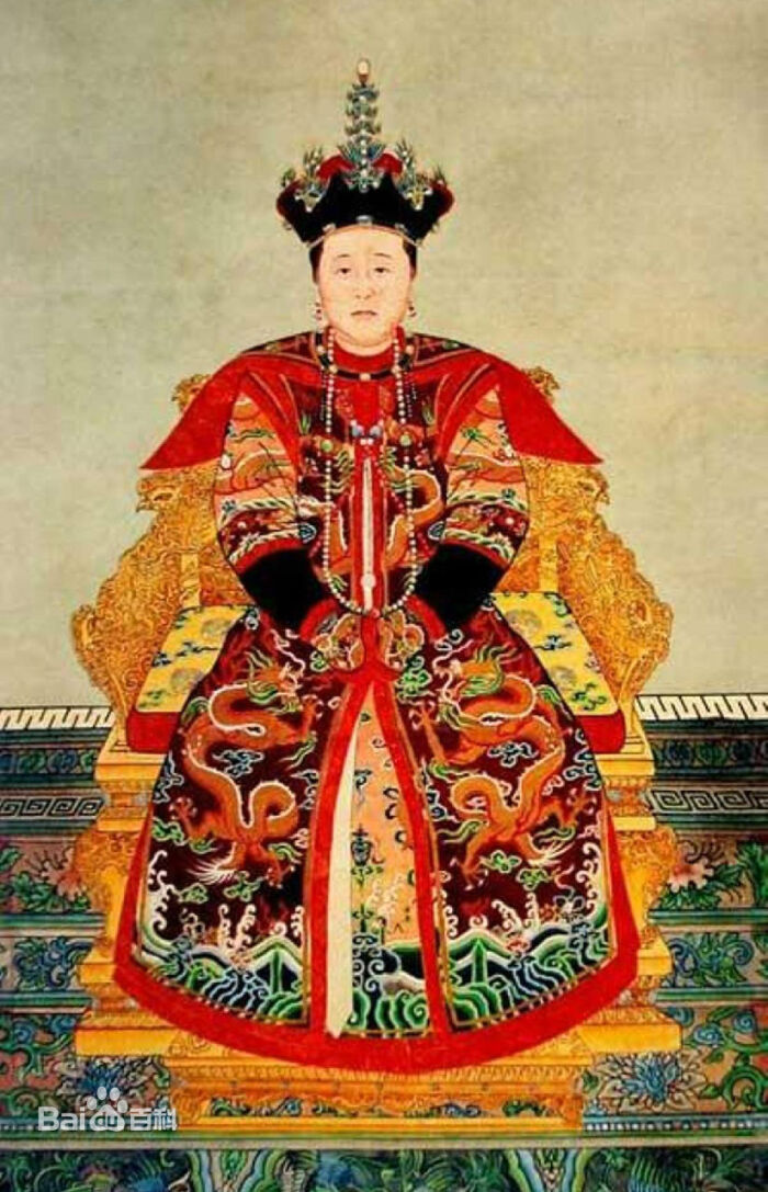 博尔济吉特氏,名哲哲,清朝开国皇帝清太宗爱新觉罗·皇太极皇后,蒙古图片