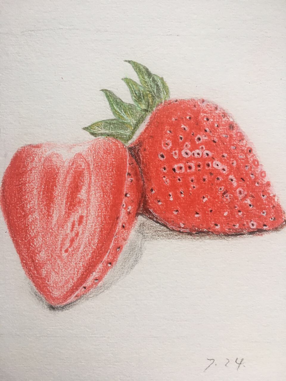 彩铅 水果 草莓 彩铅世界