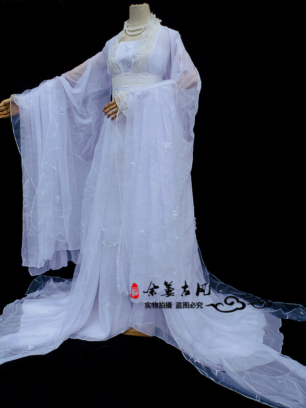 定制【余萋】探雪白色cos华丽美女女古风白浅宋凝姜沉鱼叶曦禾卿酒酒集镇余古装图片