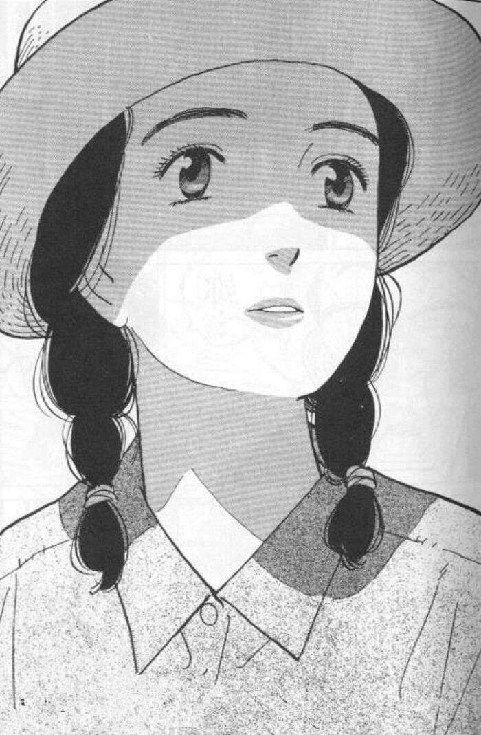 壁纸 旧漫画 少女 黑白