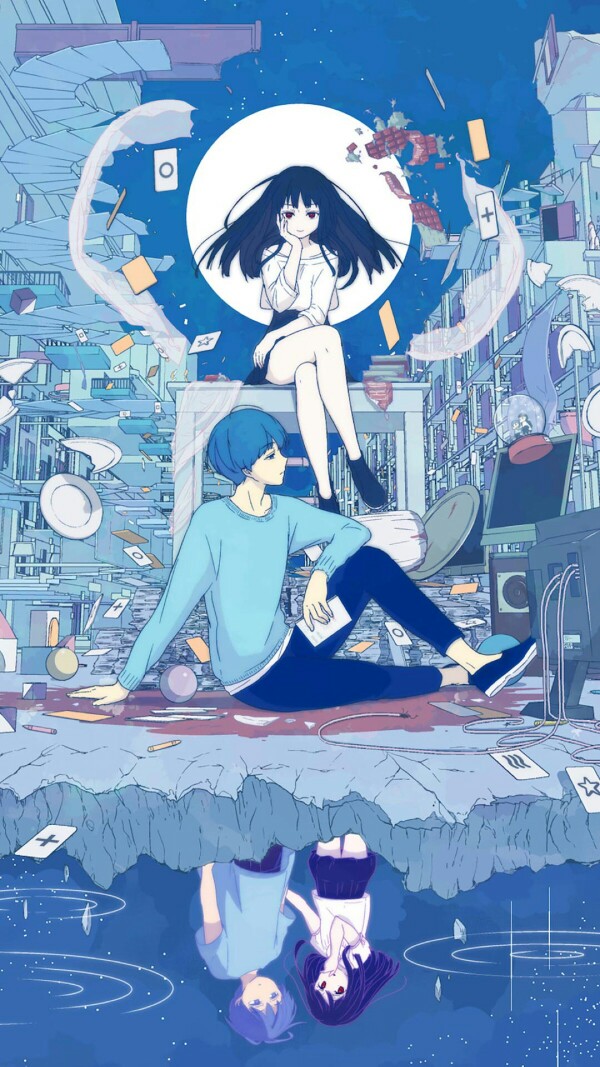 〔漫录〕二次元 动漫 新番 pixiv p站 画师 水彩 绘画 锁屏 壁纸 少女