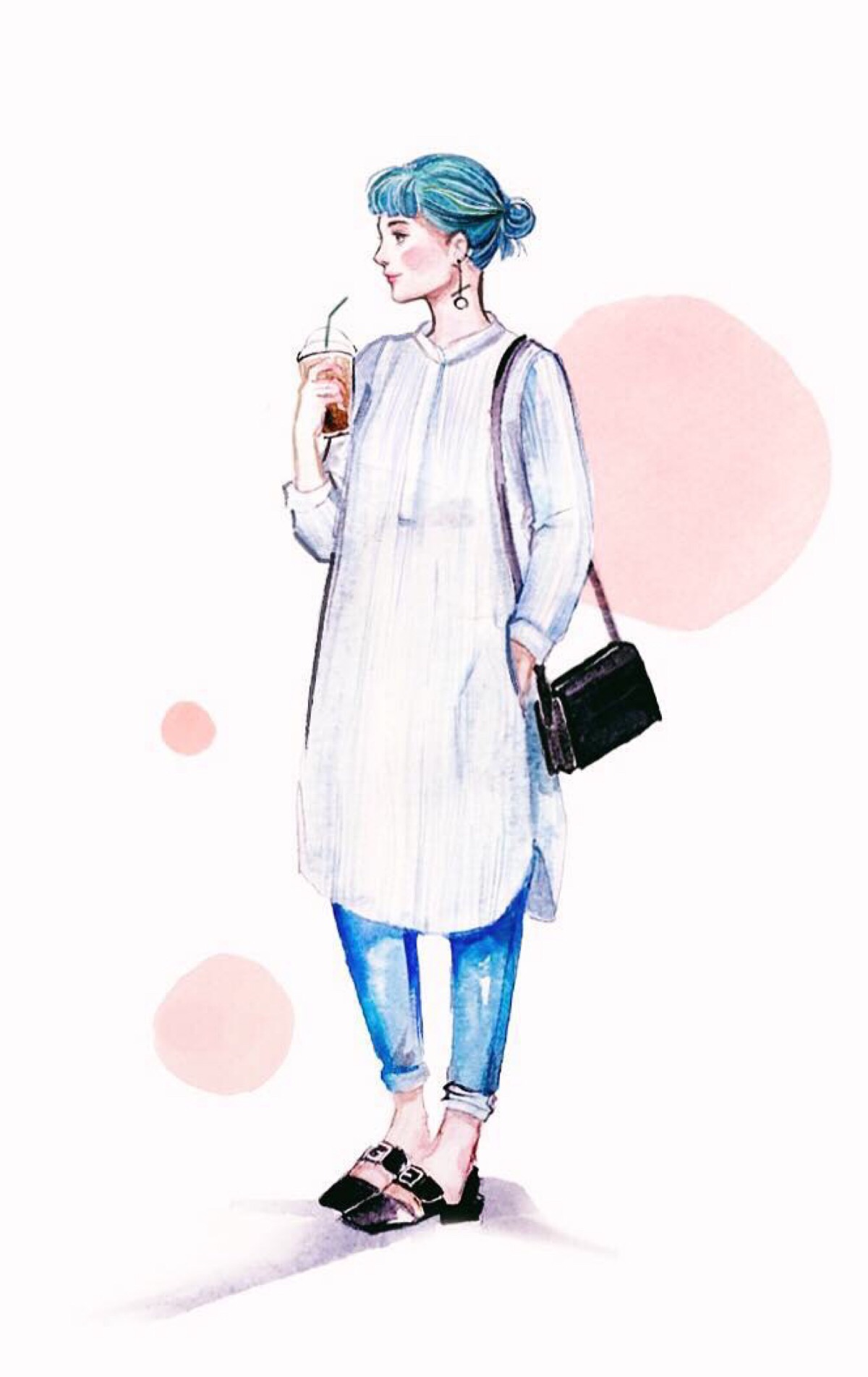 时装绘画 服装设计 手绘 插画师ins@foxtly