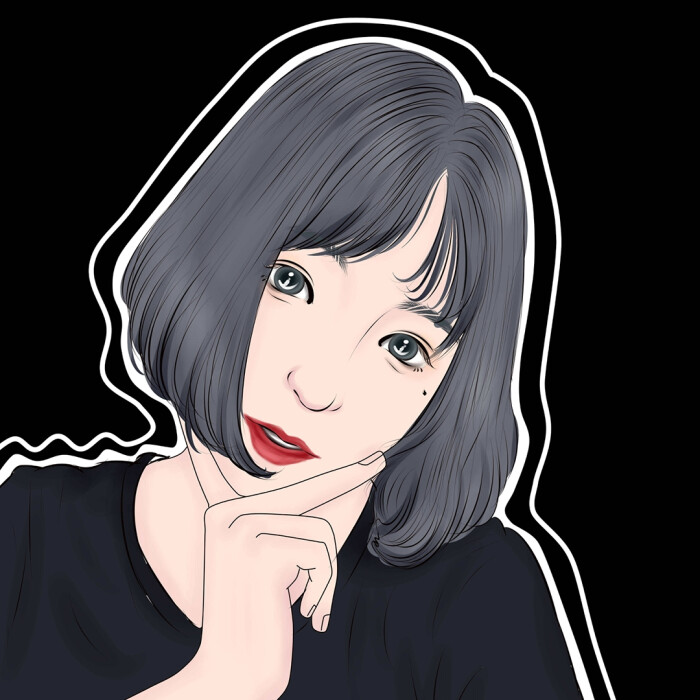 手绘头像 插画头像 绘画头像 动漫头像 卡通头像 漫画头像