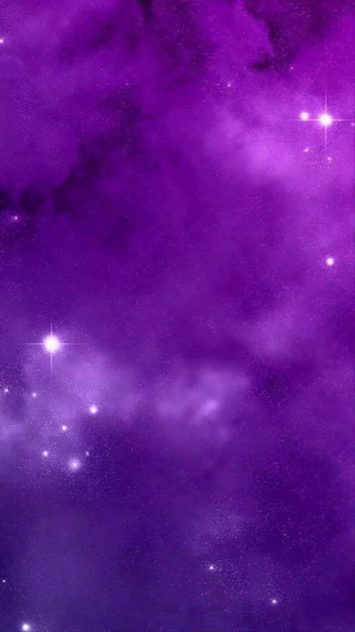 二次元少女紫色系星空图片