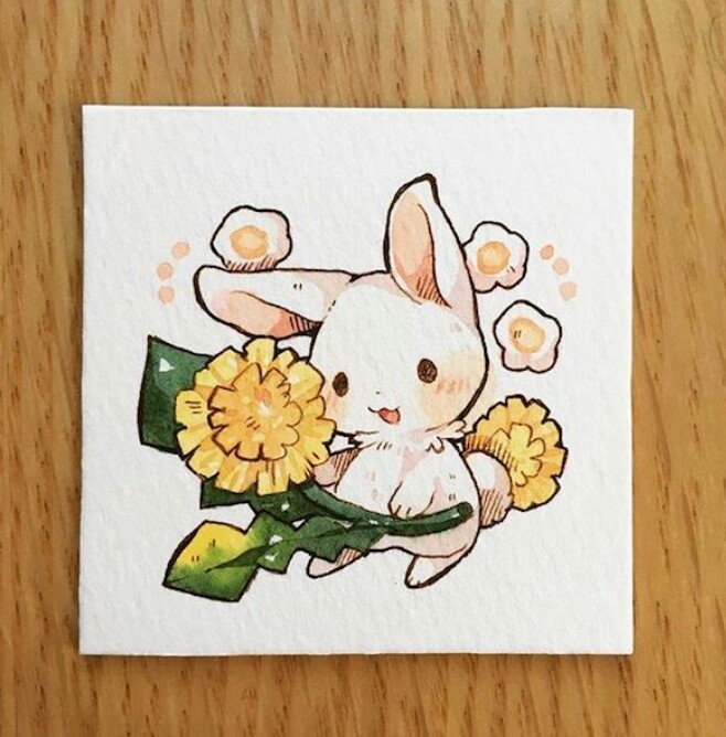 萌萌哒小兔兔~原画师:mokarooru〔日本〕