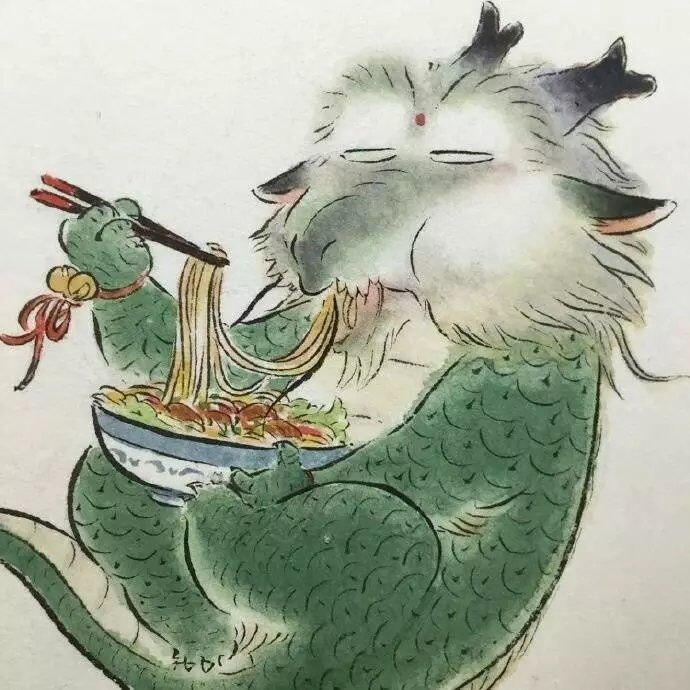 龙 贪吃 美食 端午节
