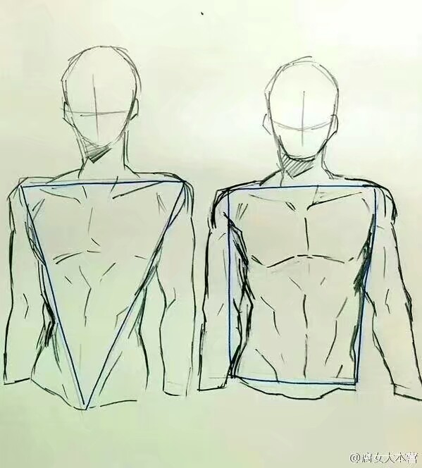 素材 男性人体