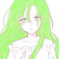 原谅色 头像 当然是选择原谅她 护眼绿 绿帽子 绿头发 女头 萝莉