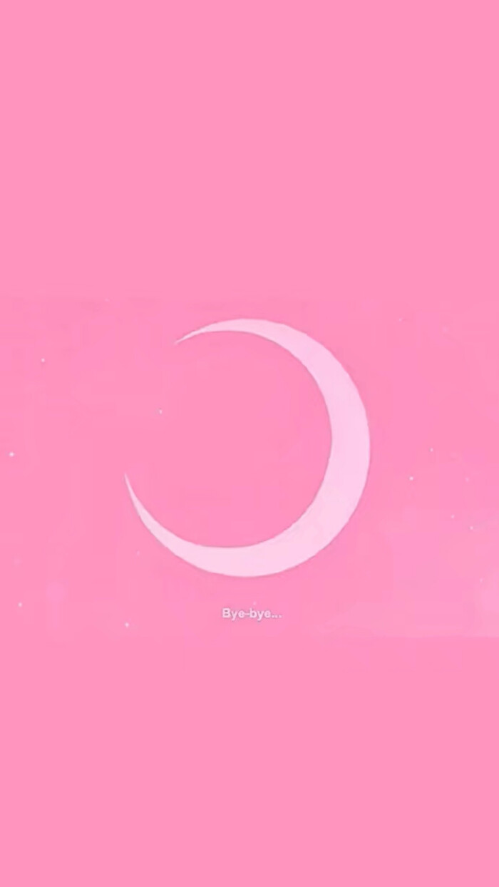 壁纸 粉红 少女心 月亮 干净by执笔孤词i