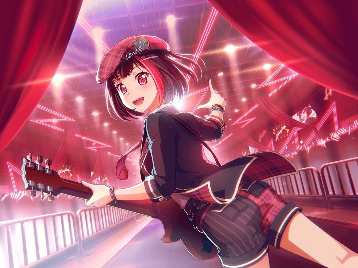 bangdream 手游 卡牌 动漫 美竹兰 活动卡