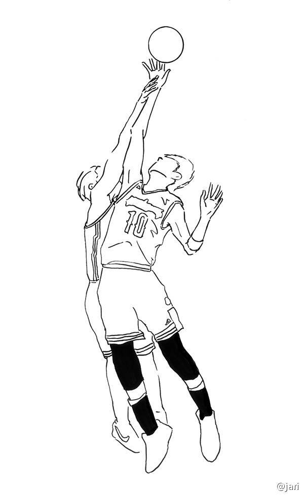 篮球人物简笔画 男生图片