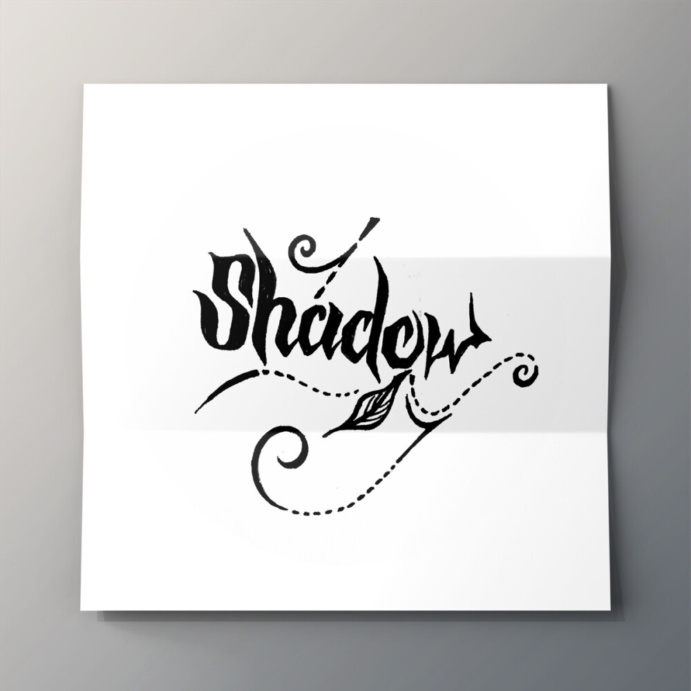 纹身字体设计 shadow