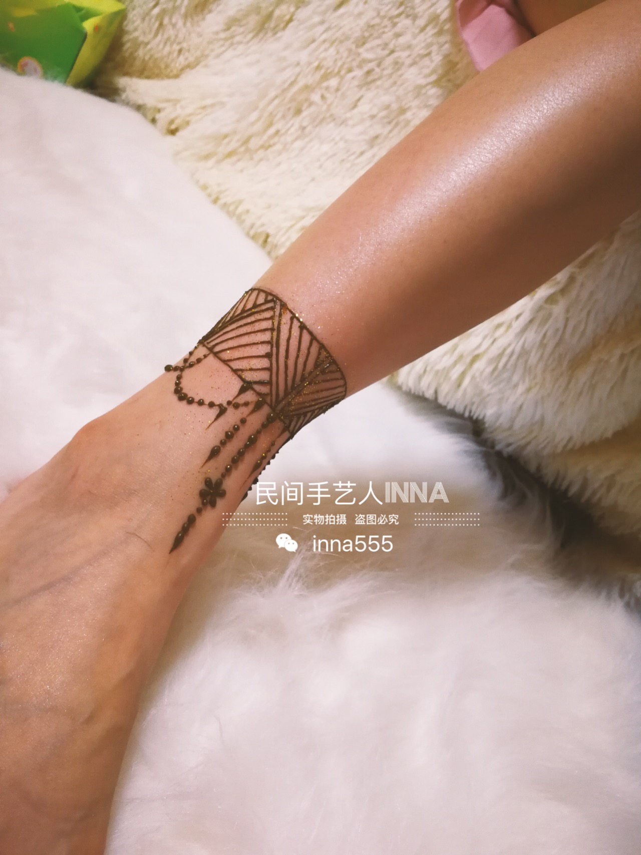 海娜手绘 印度海娜 henna 汉娜 曼海蒂